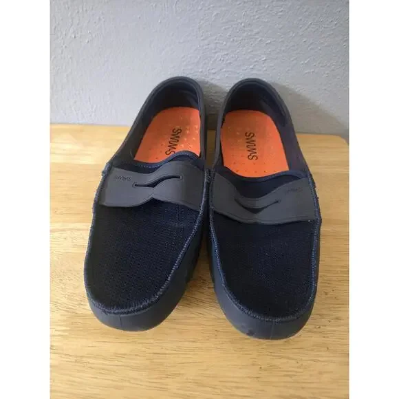 Swims Men's Size 11 Penny Loafers Navy - Picture 2 of 7
